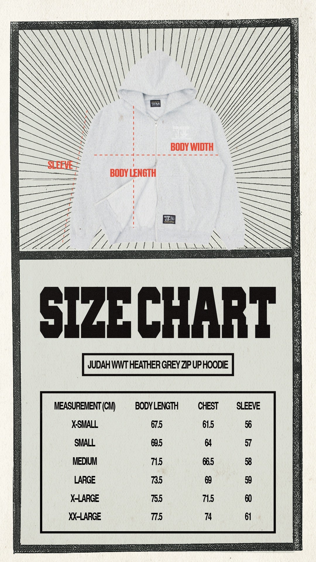 WWT LOGO ZIP UP - HEATHER GREY