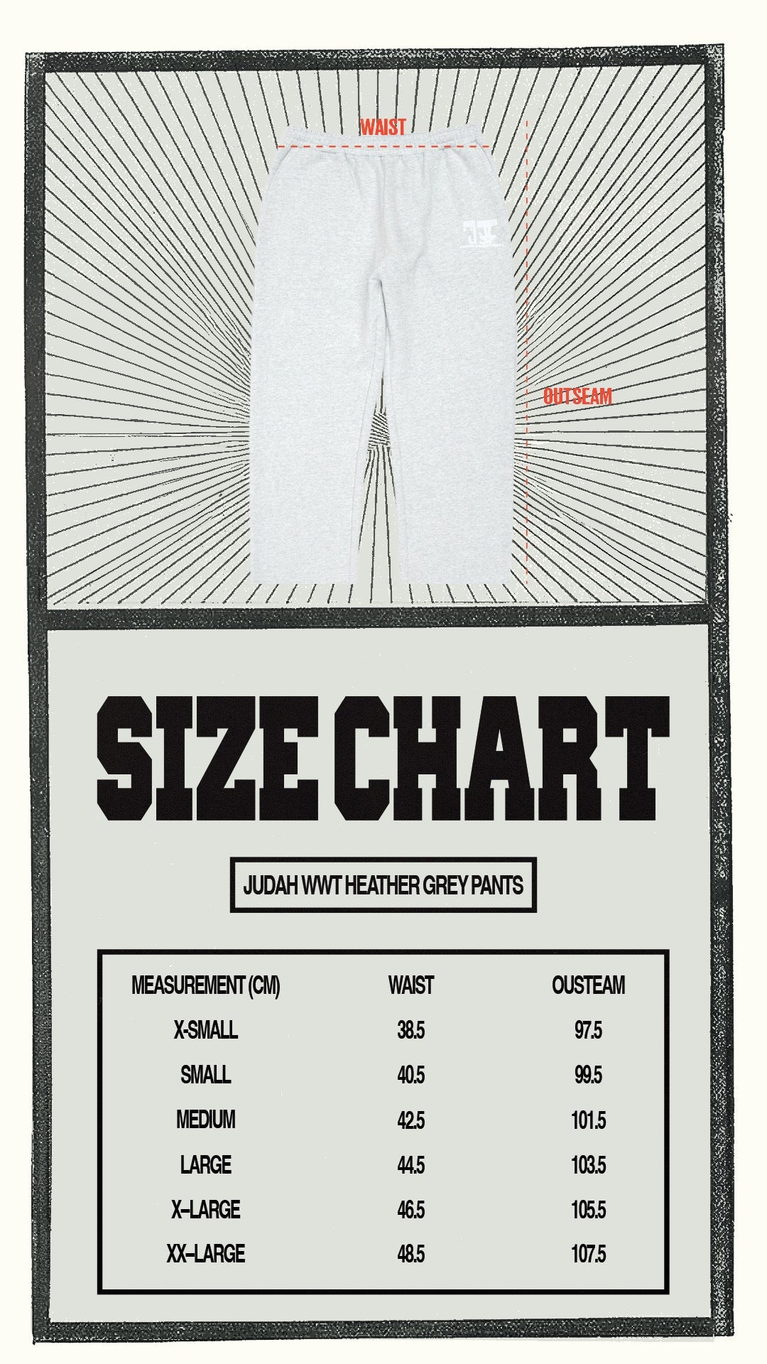 WWT LOGO SWEATPANTS - HEATHER GREY