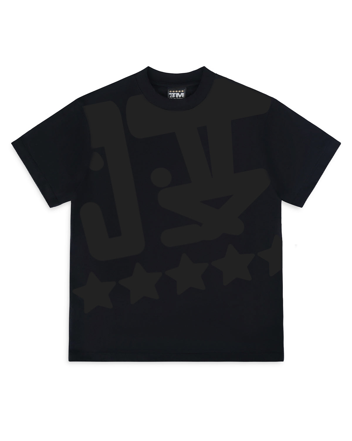 BIG OL 5-STAR SHORT SLEEVE TEE BLACK