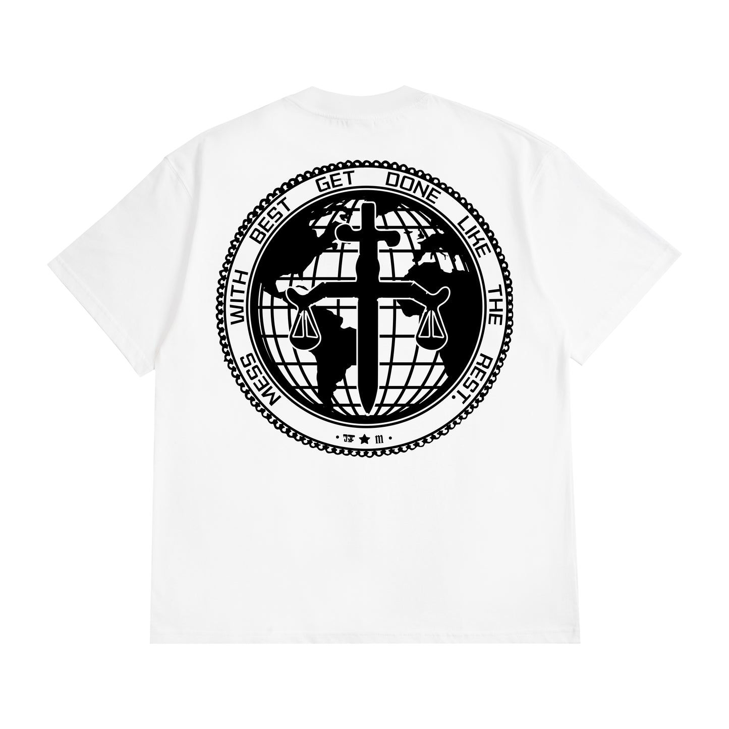 MTN x JUDAH. BALANCE OF LIFE SHORT SLEEVE T-SHIRT WHITE