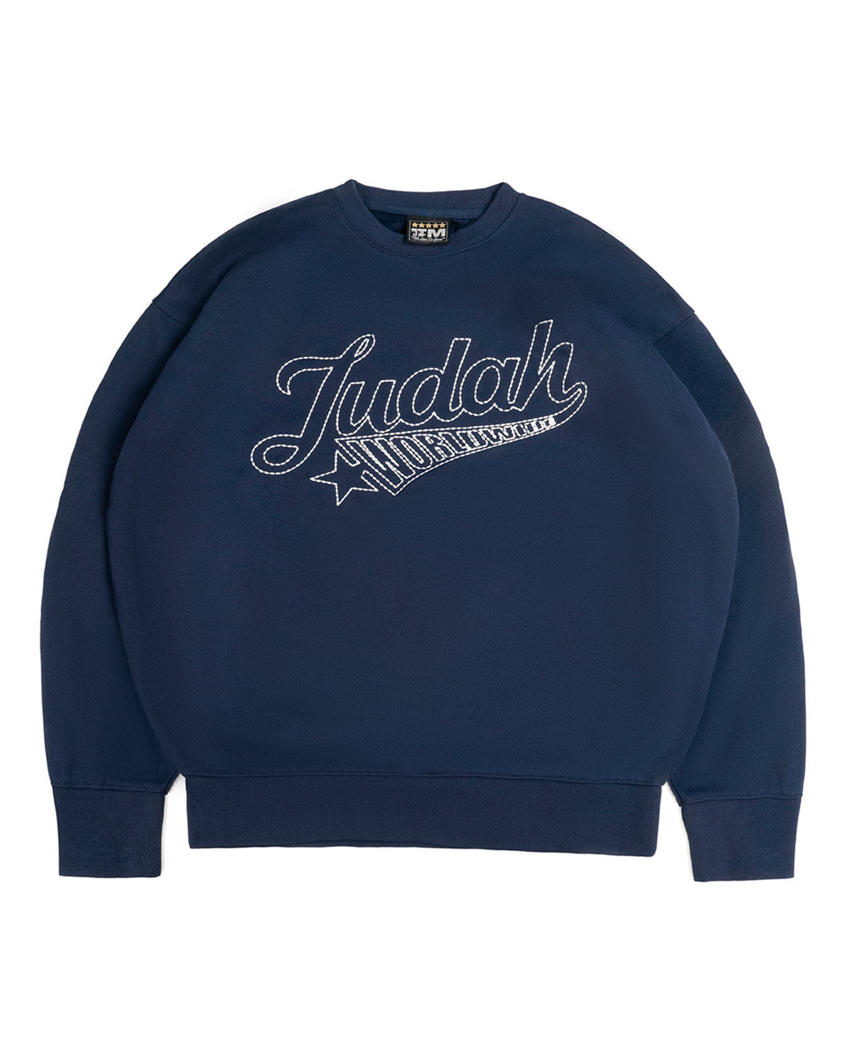 HOTWHEELS EMBROIDERED CREWNECK NAVY BLUE