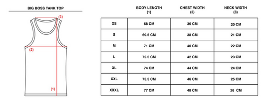 BIG BOSS TANK TOP - WHITE | 3 FOR $90