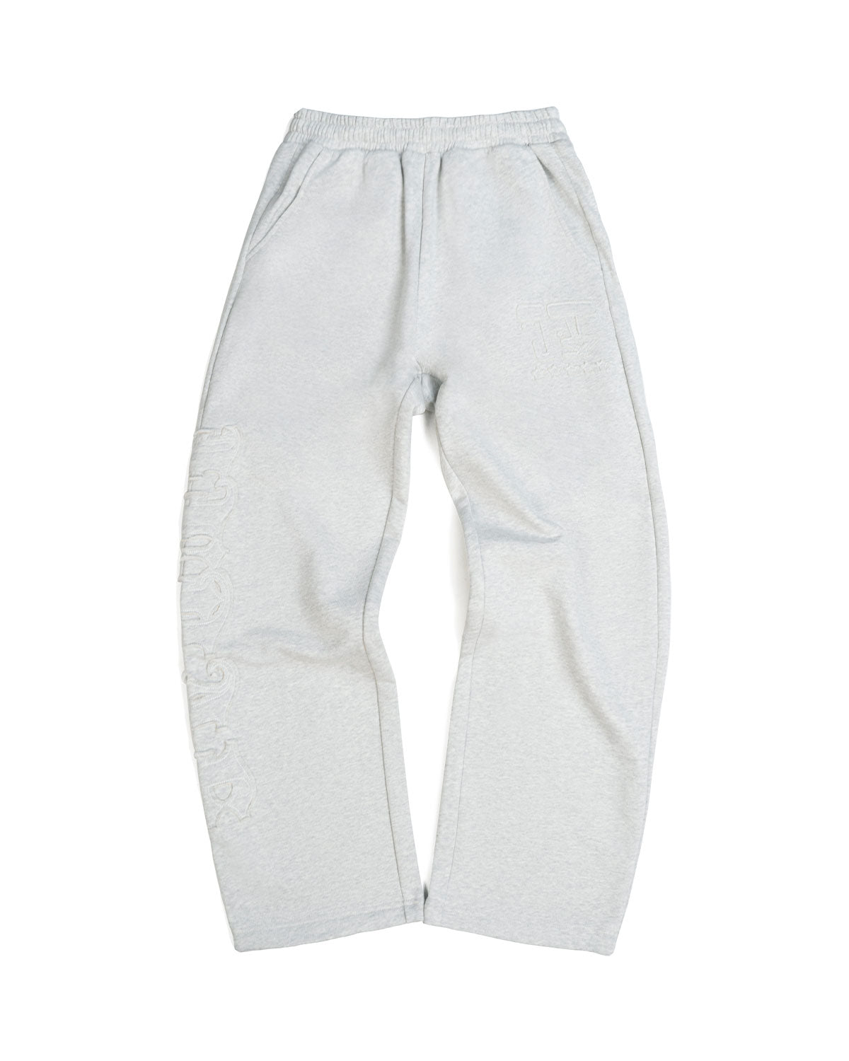5-STAR DISTRESSED JUDAH. SWEATPANTS HEATHER GREY