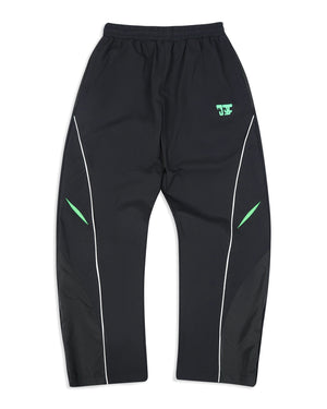 MILITANT SHOCS TRACKPANTS - BLACK/GREEN