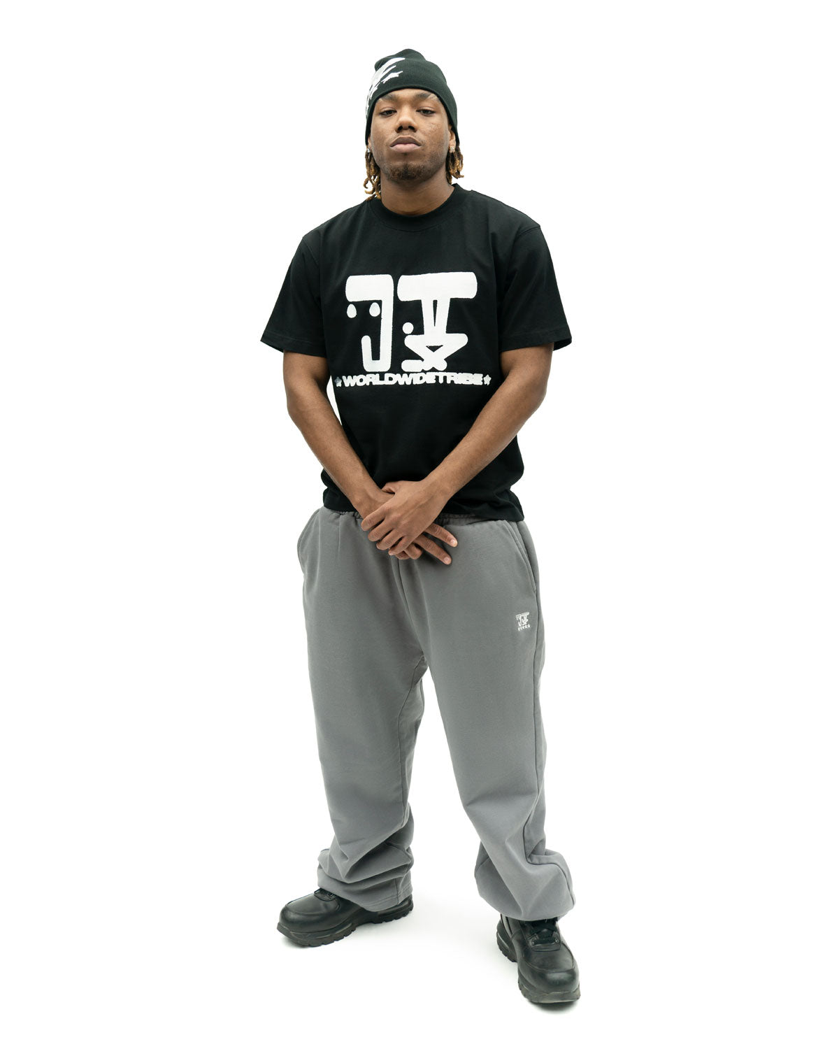 WWT LOGO SHORT SLEEVE TEE BLACK/WHITE