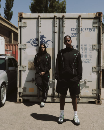 MILITANT ACTIVE SHORTS - BLACK/GREEN