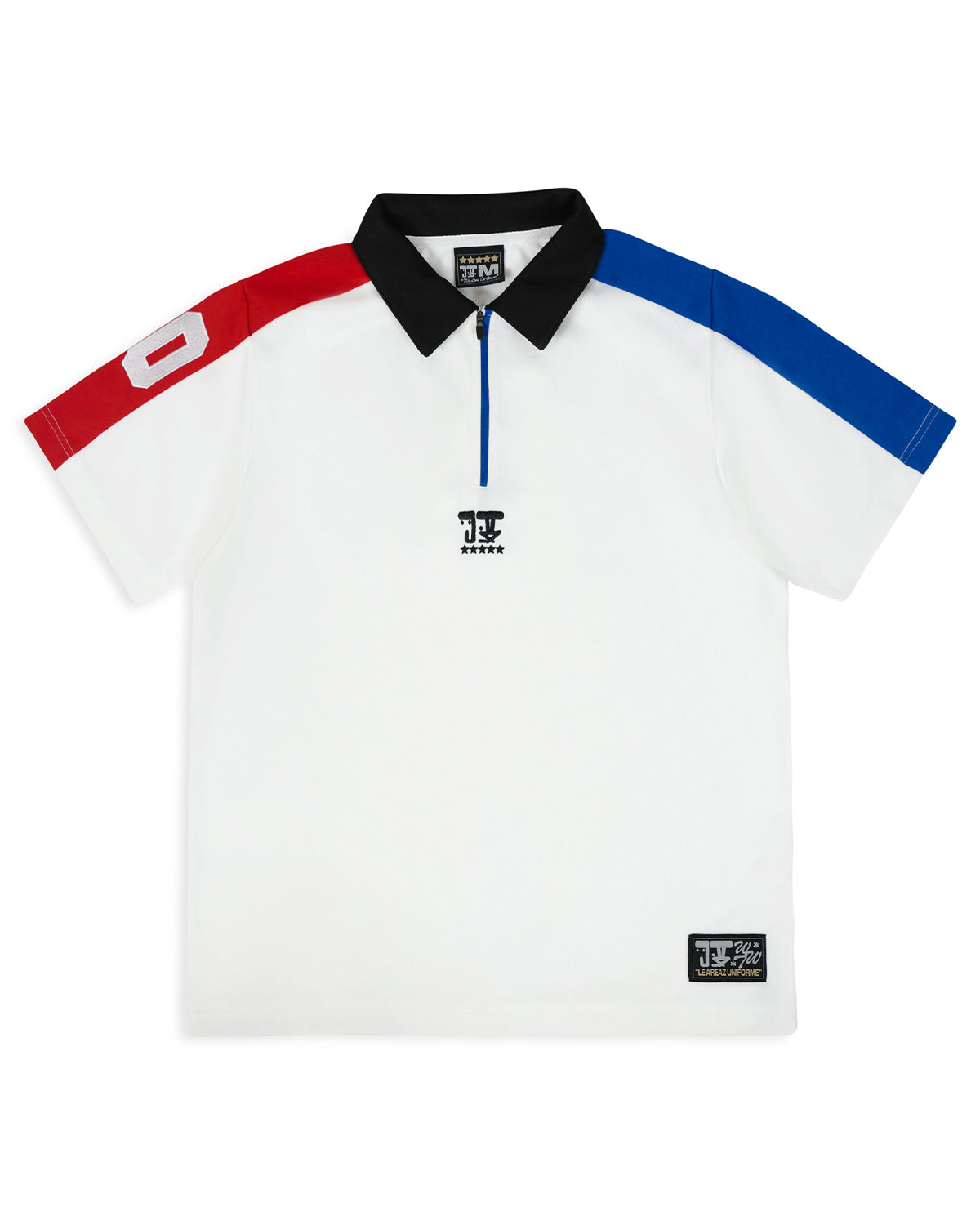WWT 2 TONE POLO SHIRT RED/WHITE/BLUE