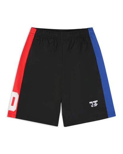 WWT 2 TONE ACTIVEWEAR SHORTS RED/BLACK/BLUE