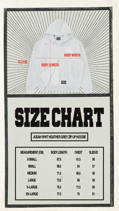 WWT LOGO ZIP UP - HEATHER GREY