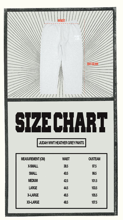 WWT LOGO SWEATPANTS - HEATHER GREY