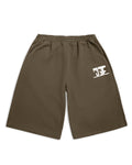 WWT LOGO FLEECE SHORTS - ARMY GREEN