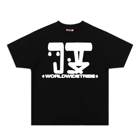 WWT LOGO SHORT SLEEVE TEE BLACK/WHITE