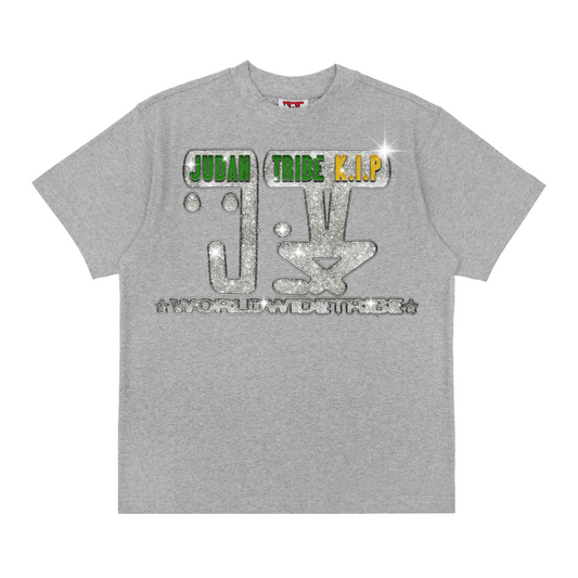 THE BLING BLING WWT TEE HEATHER GREY (NEW BLANK)