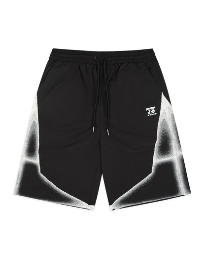 JADA HALFTONE SHORTS - BLACK