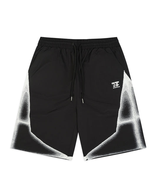 JADA HALFTONE SHORTS - BLACK