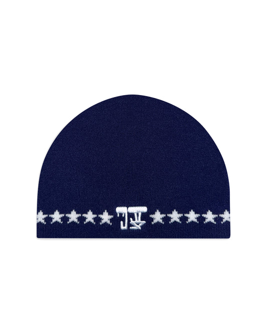 WWT ALL STAR BALD BEANIE NAVY BLUE - OSFA