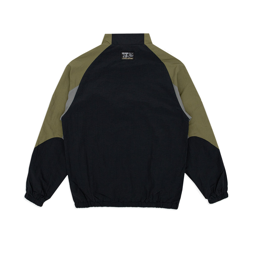 MILITANT MINDED KIP TRACK-JACKET - ARMY GREEN/GREY/BLACK