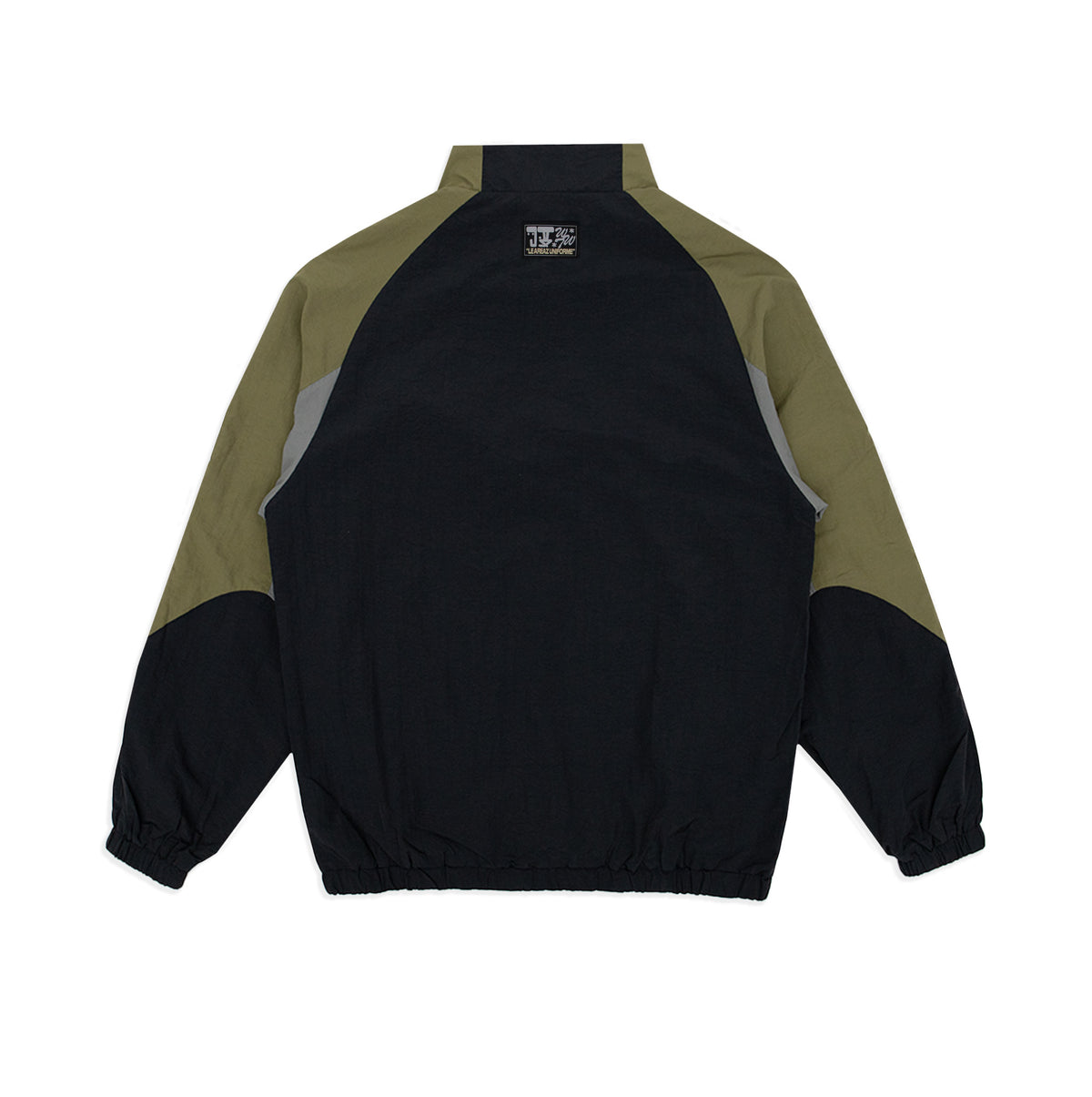 MILITANT MINDED KIP TRACK-JACKET - ARMY GREEN/GREY/BLACK