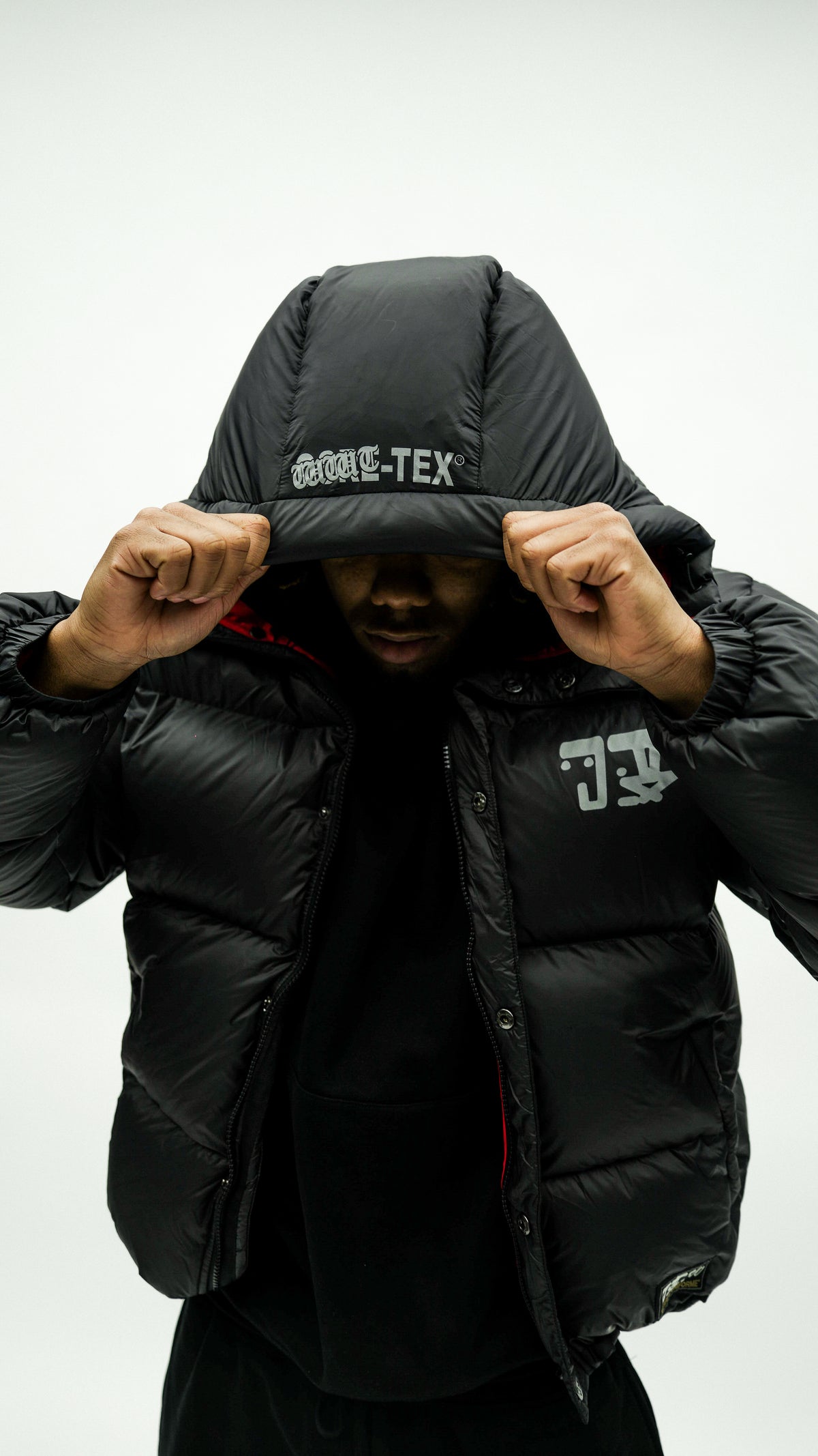 BIG BP PUFFER JACKET BLACK