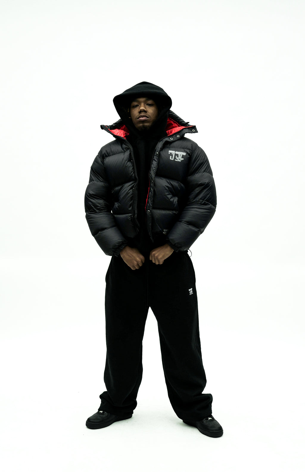 BIG BP PUFFER JACKET BLACK