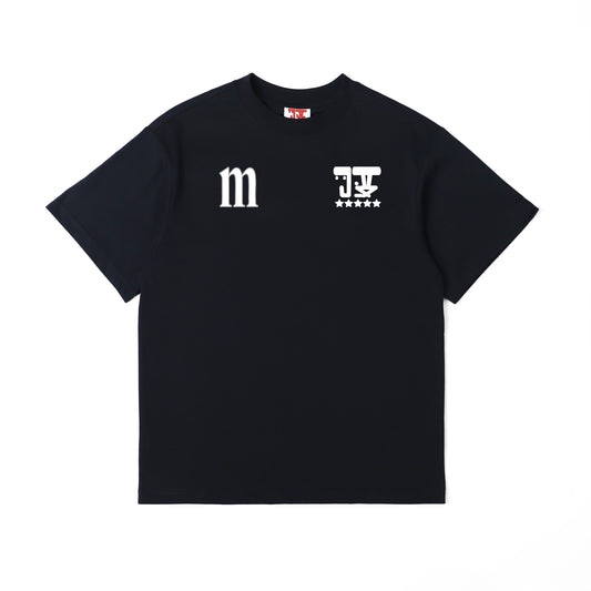 MTN x JUDAH. BALANCE OF LIFE SHORT SLEEVE T-SHIRT BLACK