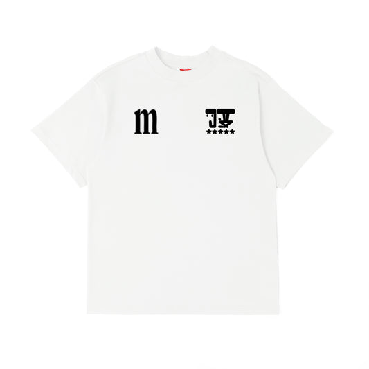 MTN x JUDAH. BALANCE OF LIFE SHORT SLEEVE T-SHIRT WHITE