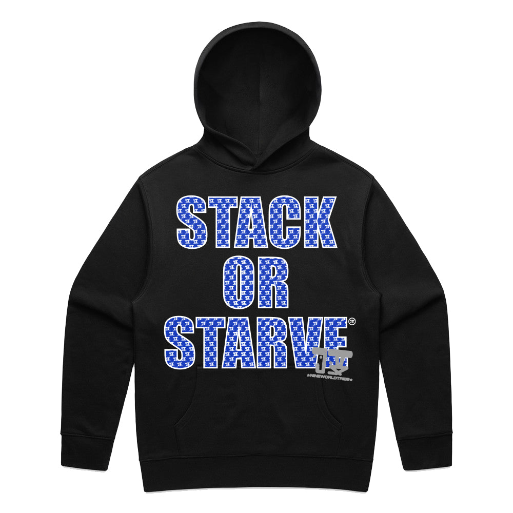 JUDAH. x CV STACK OR STARVE HOODIE - BLACK