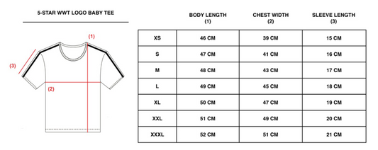 5-STAR BABY TEE - WHITE/PURPLE