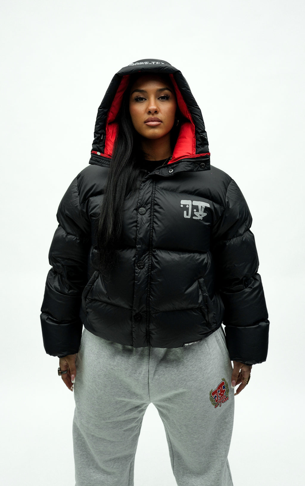 BIG BP PUFFER JACKET BLACK