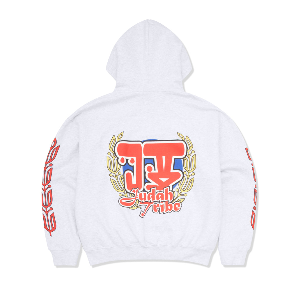 JT RACING ZIP UP HEATHER GREY