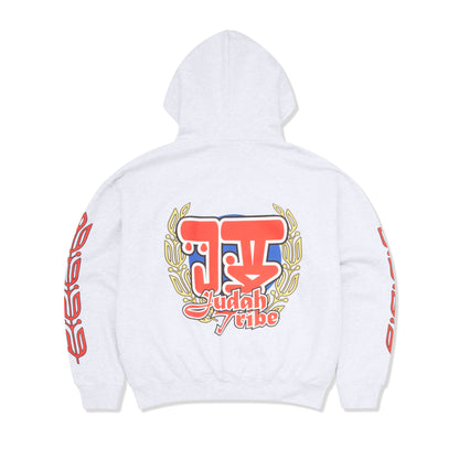 JT RACING ZIP UP HEATHER GREY
