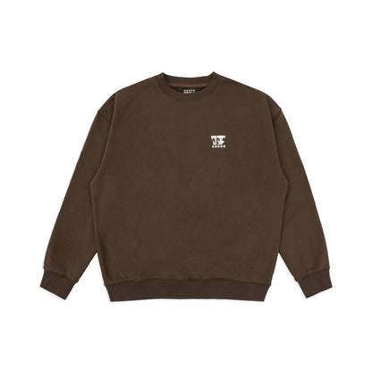 5-STAR WWT LOGO CREWNECK CHOCOLATE BROWN