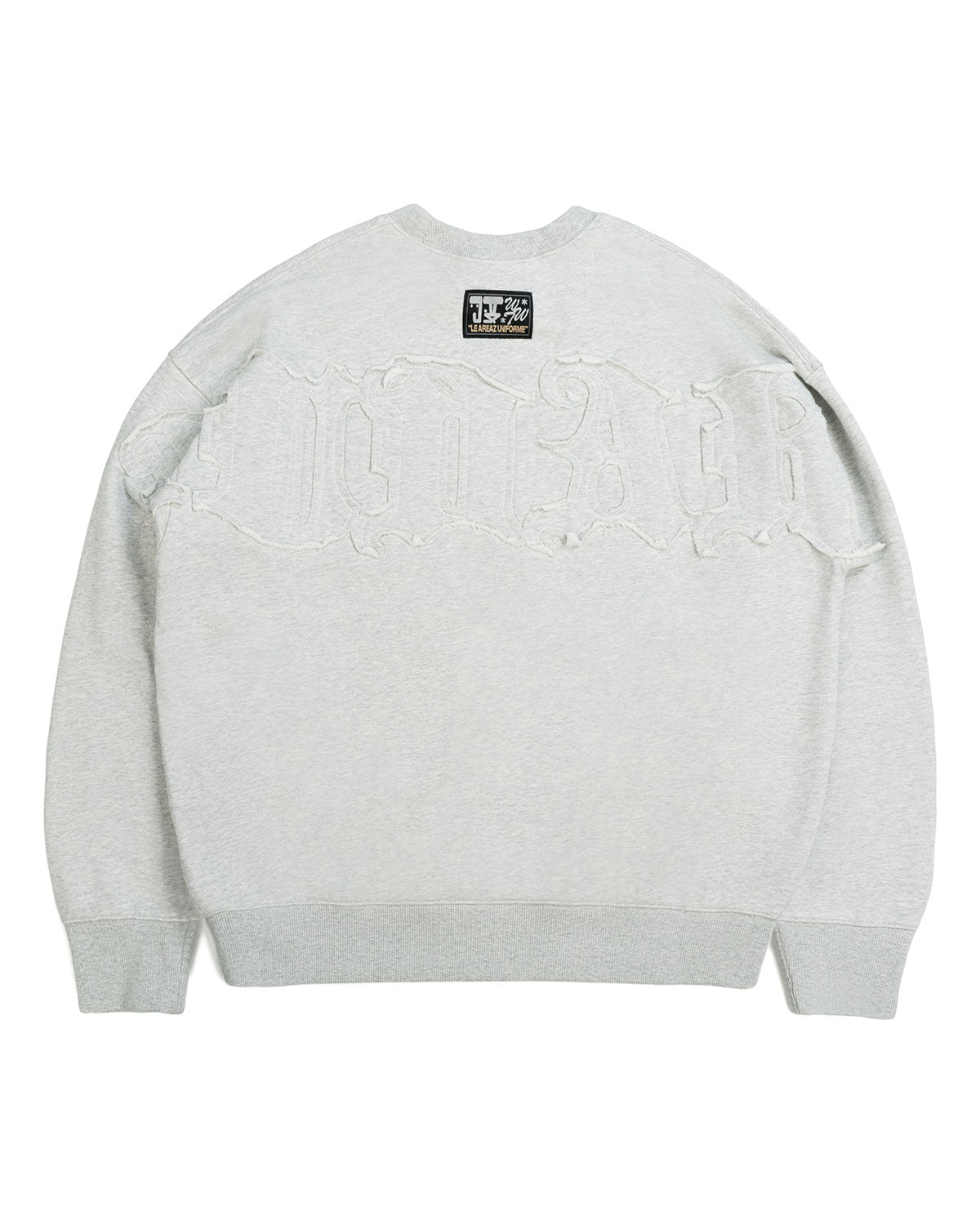 5-STAR DISTRESSED JUDAH. CREWNECK HEATHER GREY
