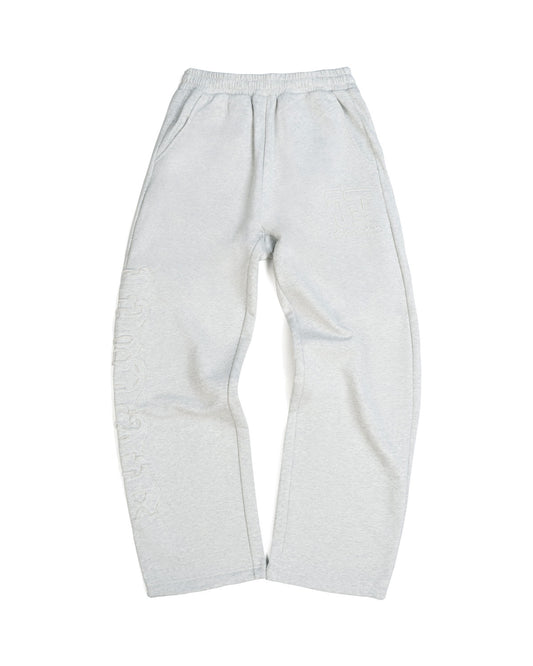5-STAR DISTRESSED JUDAH. SWEATPANTS HEATHER GREY