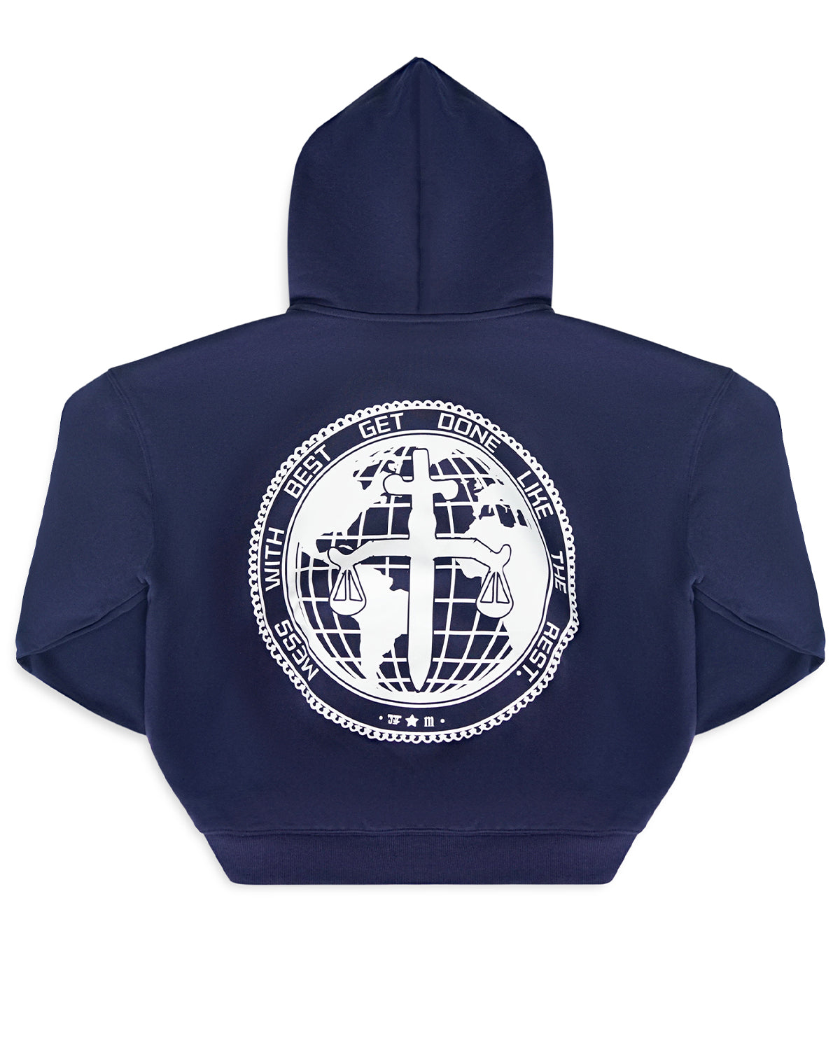 MTN x JUDAH BALANCE OF LIFE HOODIE - NAVY BLUE