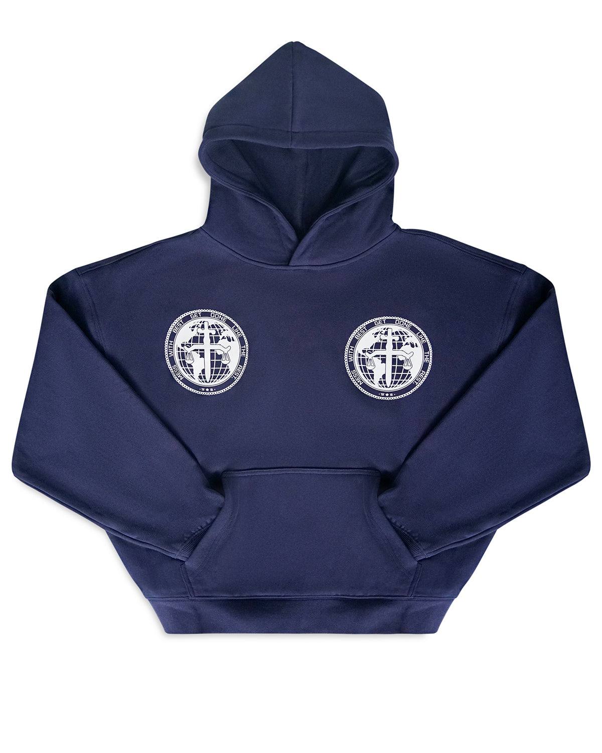 MTN x JUDAH BALANCE OF LIFE HOODIE - NAVY BLUE