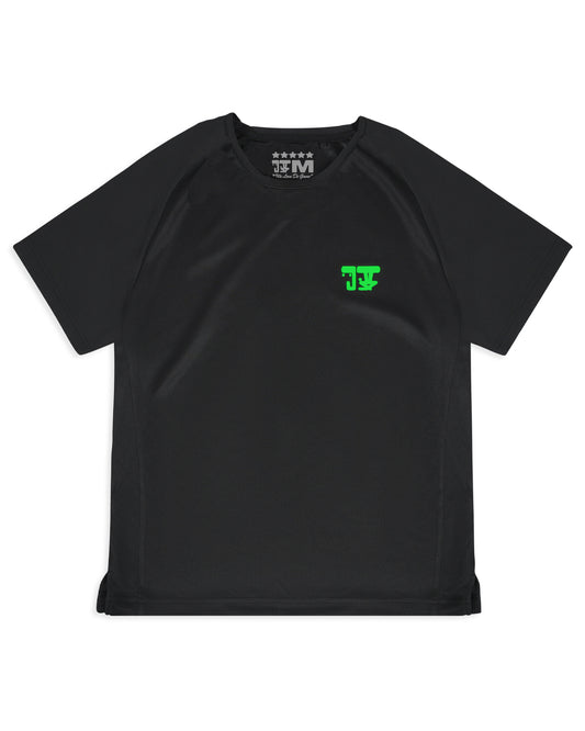 MILITANT ACTIVE SHIRT - BLACK/GREEN