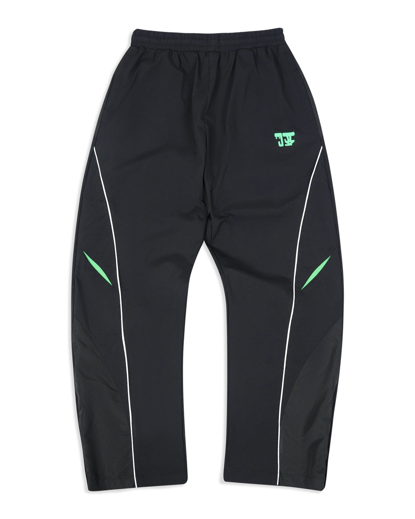 MILITANT SHOCS TRACKPANTS - BLACK/GREEN