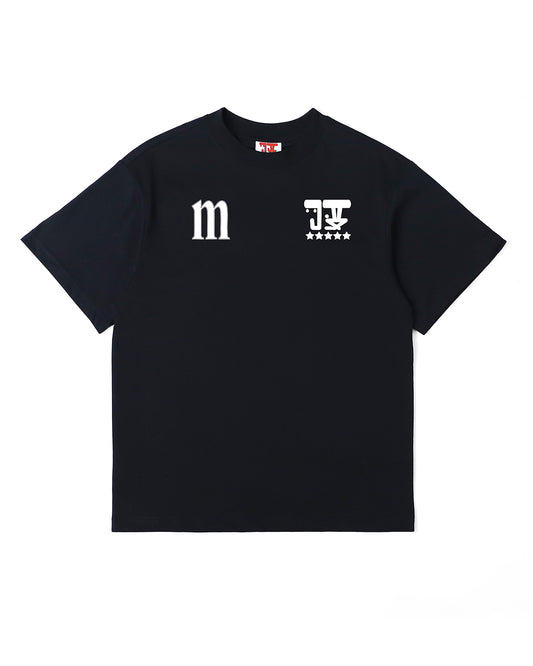 MTN x JUDAH. BALANCE OF LIFE SHORT SLEEVE T-SHIRT BLACK