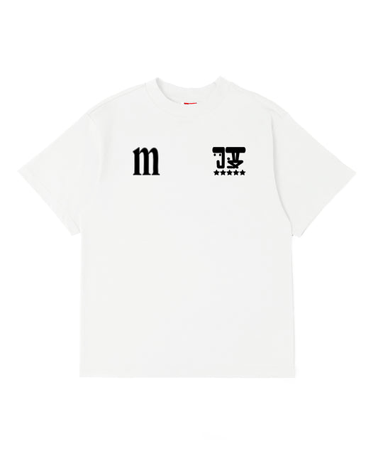 MTN x JUDAH. BALANCE OF LIFE SHORT SLEEVE T-SHIRT WHITE