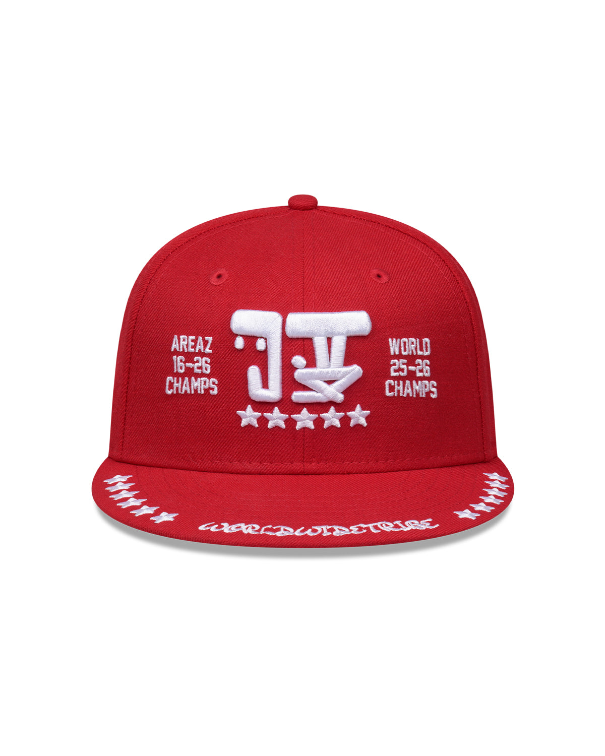 NEW ERA X JUDAH. 5 STAR 59FIFTY CAP - SCARLET RED