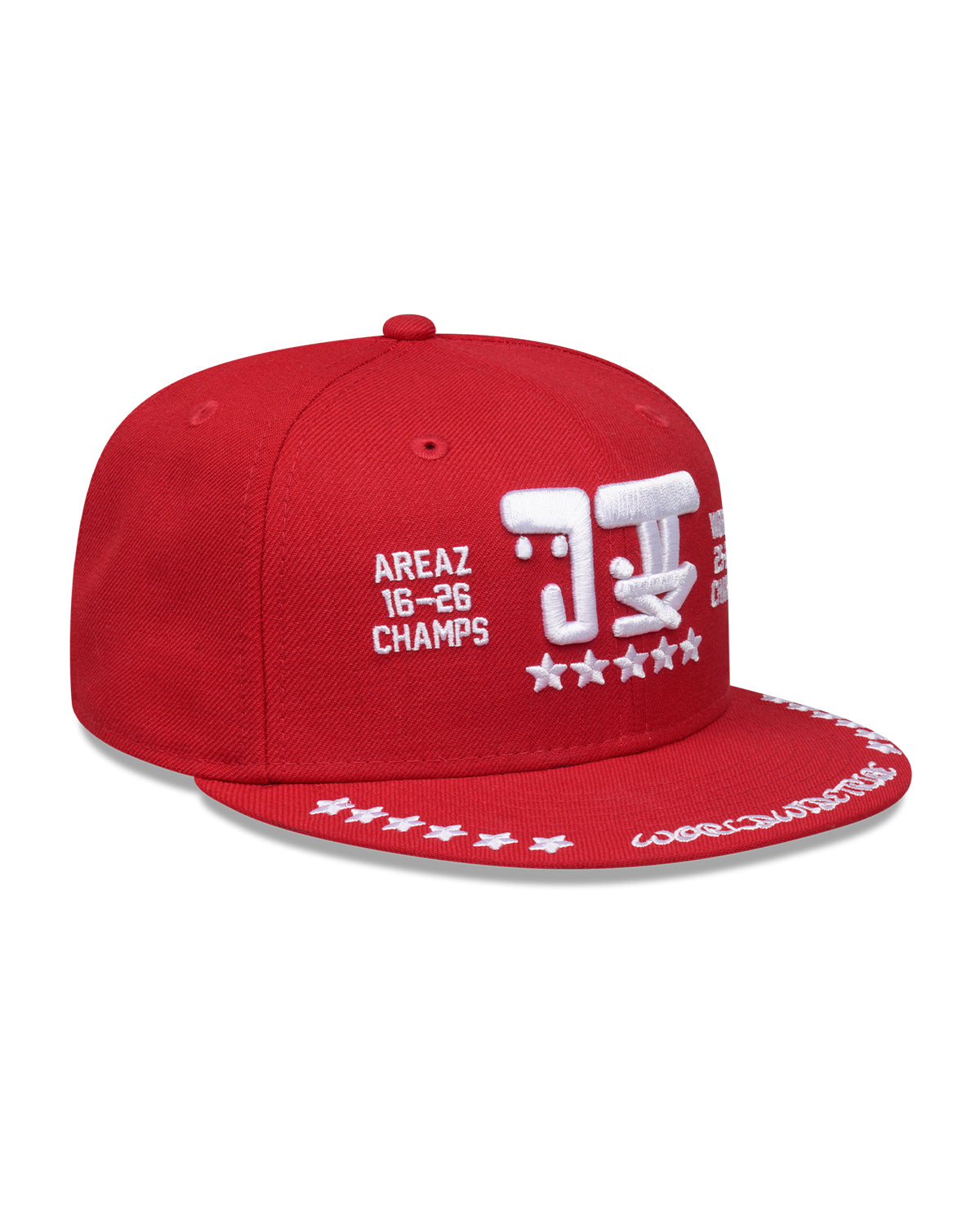 NEW ERA X JUDAH. 5 STAR 59FIFTY CAP - SCARLET RED