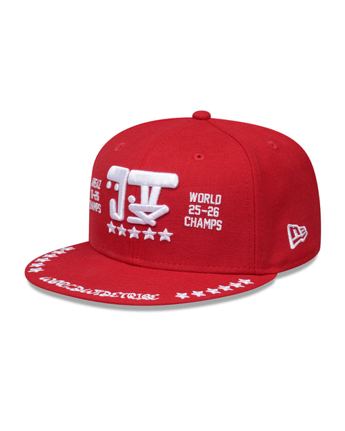 NEW ERA X JUDAH. 5 STAR 59FIFTY CAP - SCARLET RED