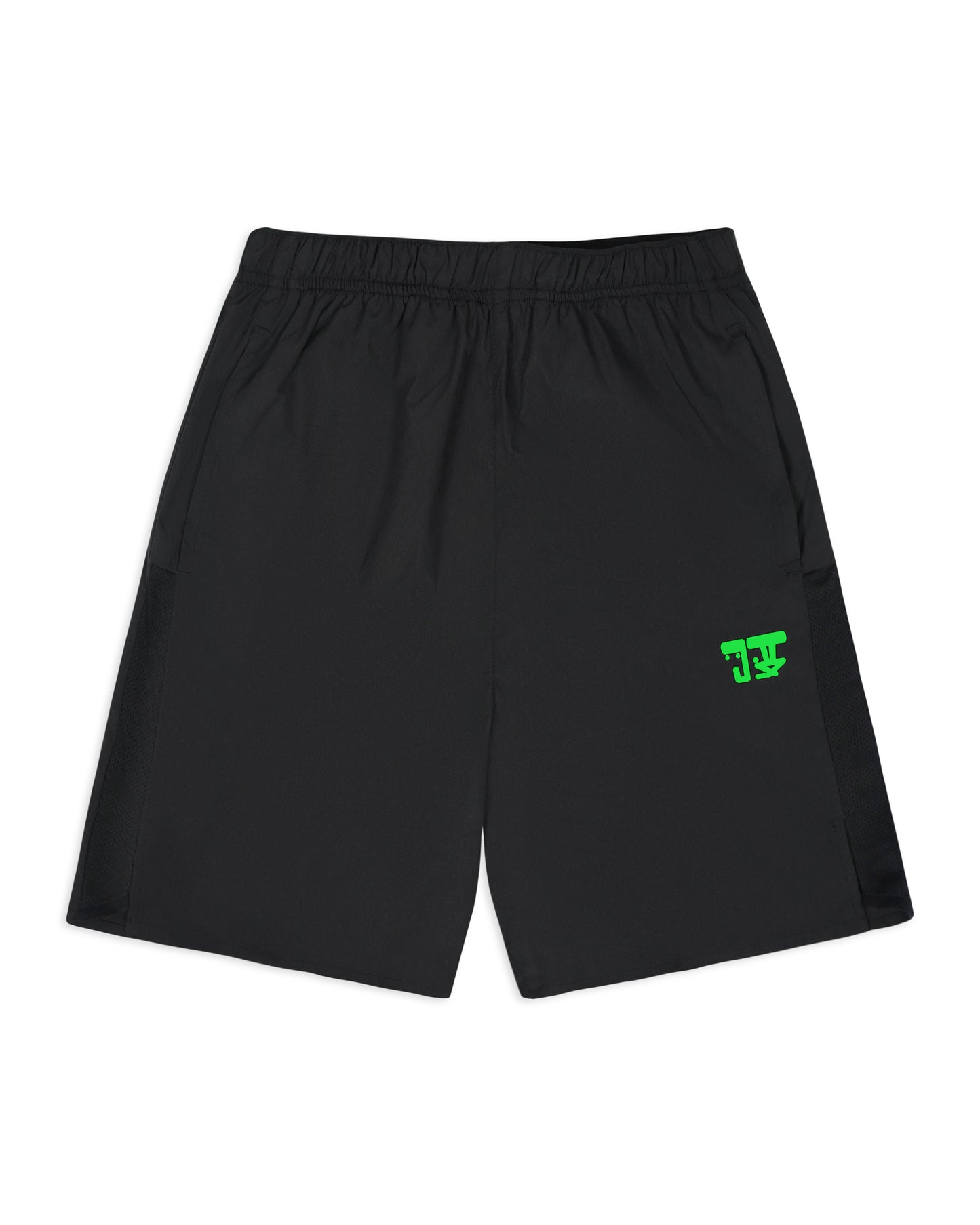 MILITANT ACTIVE SHORTS - BLACK/GREEN