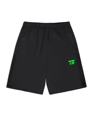 MILITANT ACTIVE SHORTS - BLACK/GREEN