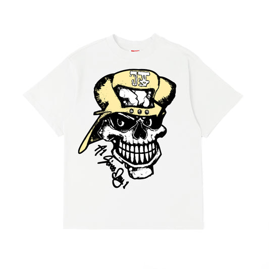 A1 SINCE DAY 1 SKULL TEE WHITE (NEW BLANK)