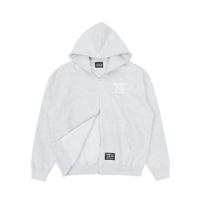 WWT LOGO ZIP UP - HEATHER GREY