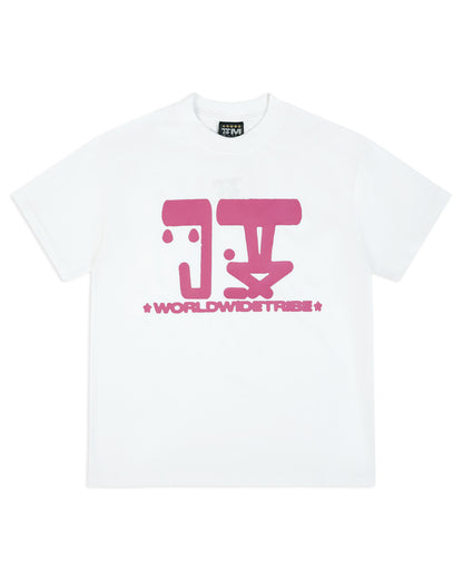 WWT LOGO SHORT SLEEVE TEE - WHITE/GRAPE