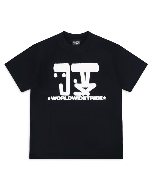 WWT LOGO SHORT SLEEVE TEE BLACK/WHITE